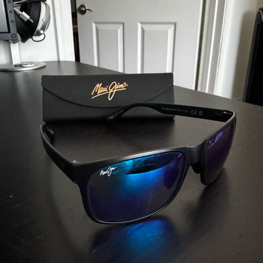 Maui Jim Black and Blue Sunglasses